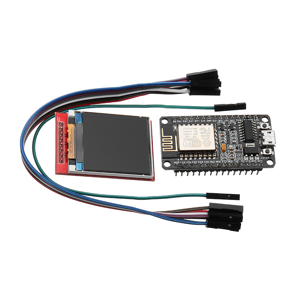 esp8266 ontwikkelset met beeldscherm tft afbeelding of woord weergeven door nodemcu board set