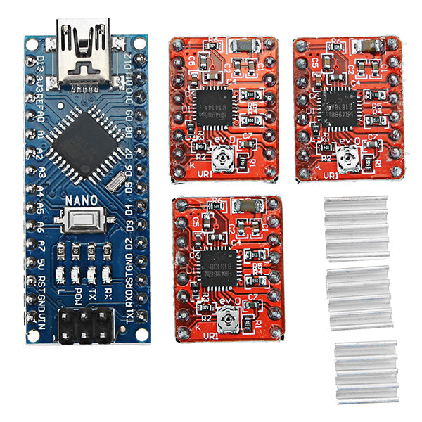 geekcreit cnc shield v4 + met nano 3.0 a4988 stappenmotor stuurkaart voor arduino - producten die werken met officiële arduino-borden