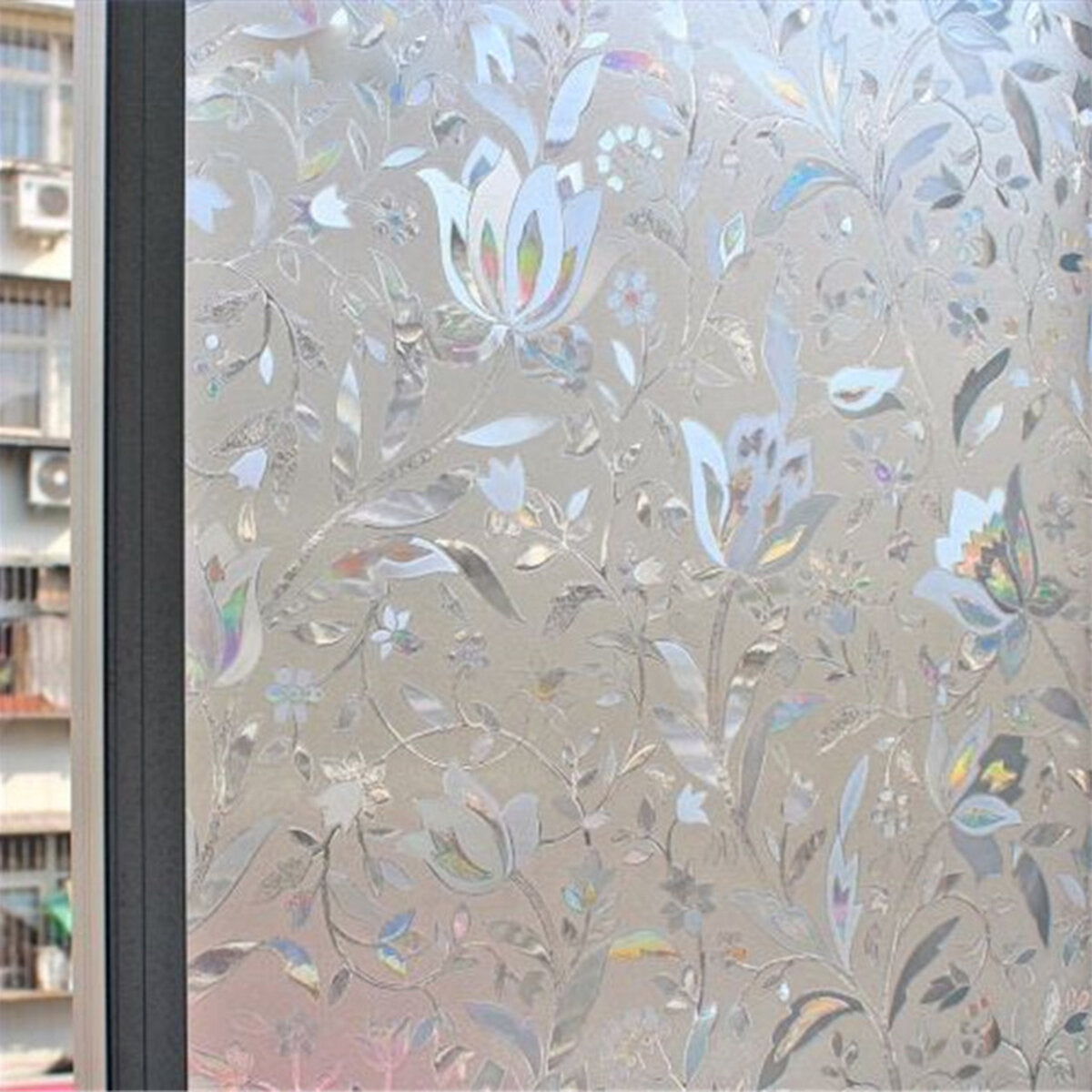 100 cm uv-uv-tulp glasfolie frosted raamsticker privacy kantoor woondecoratie