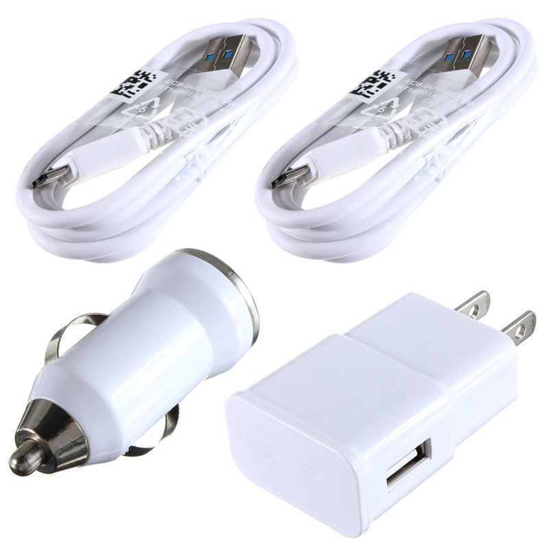 combinatie micro usb kabel muur en autolader oem voor samsung galaxy note 3 s5