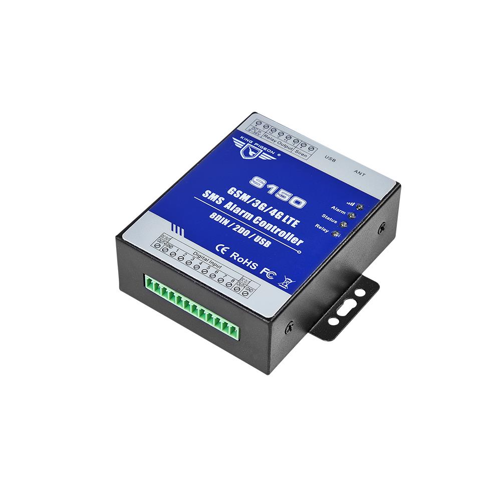 s150 gsm 2g 3g cellulair rtu sms-alarmcontroller industrieel iot-monitorsysteem