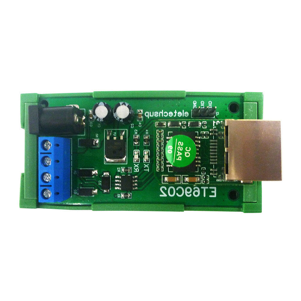 et69c02 dc 12v rs485 modbus rtu tcp naar ethernet netwerk udp tcp client server mqtt omvormer seriële poort server voor plc ptz camera