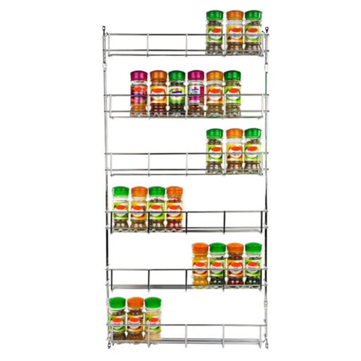 6 lagen keuken kruiden opberg rek organizer plank pantry wandmontage hangende houder