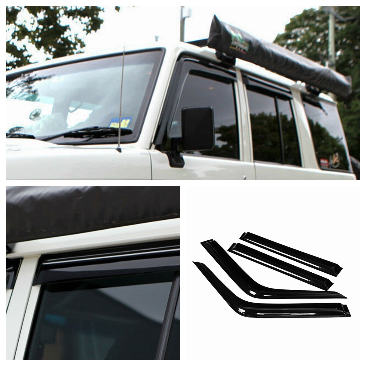 weather shield window wind deflector voor toyota landcruiser 70 75 76 serie 1984