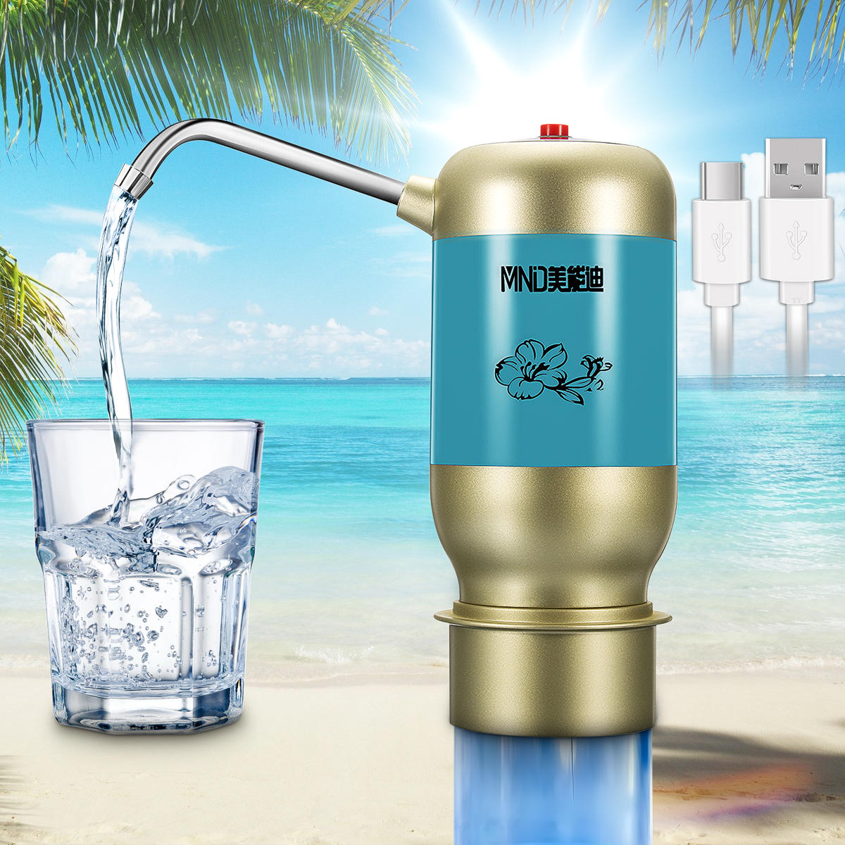 elektrische automatische waterpompdispenser gallonfles drinken met usb-kabel draagbare schakelaar