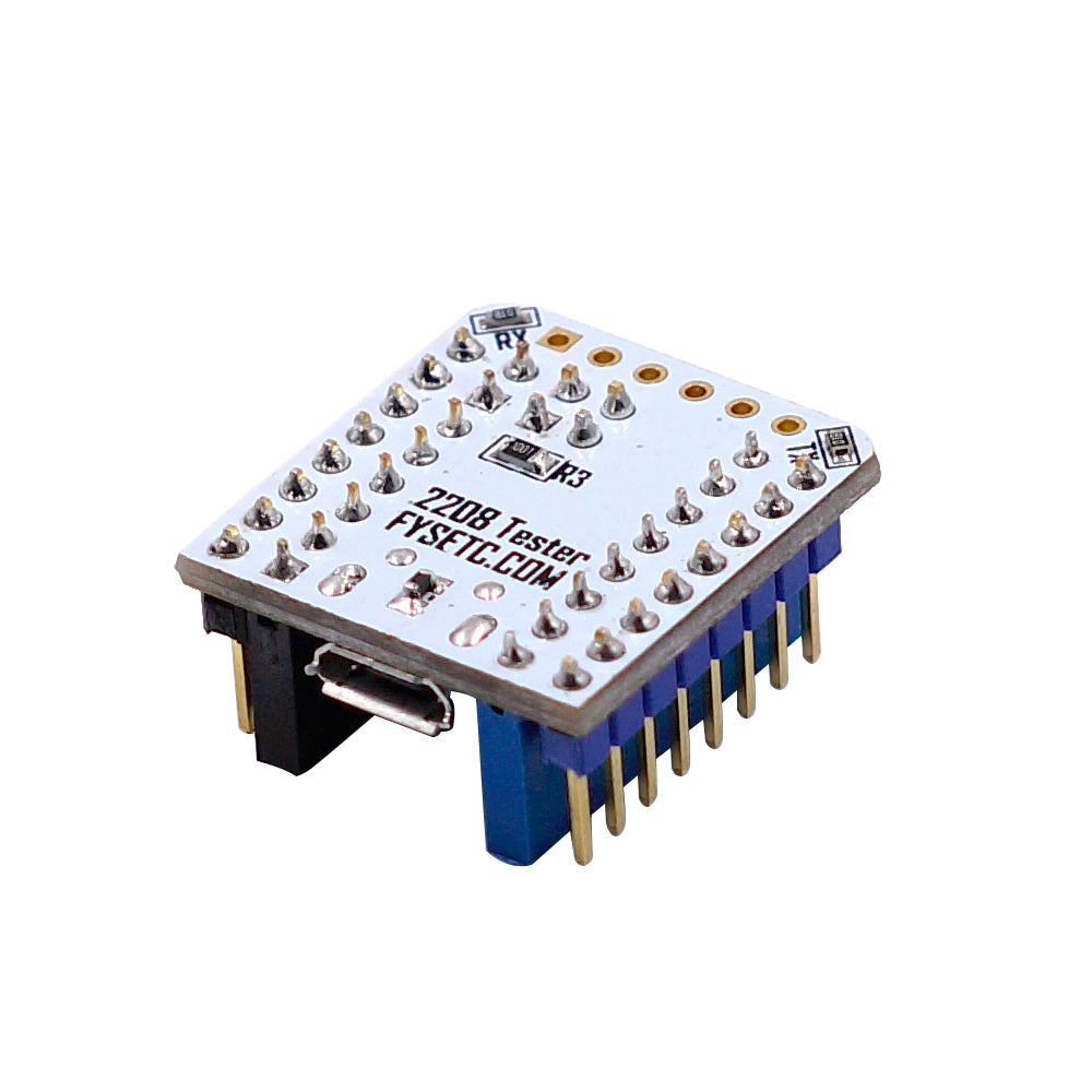 tmc2208 v1.0 stepper stappen motor driver tester module met stapelbare headers test of flash parameter