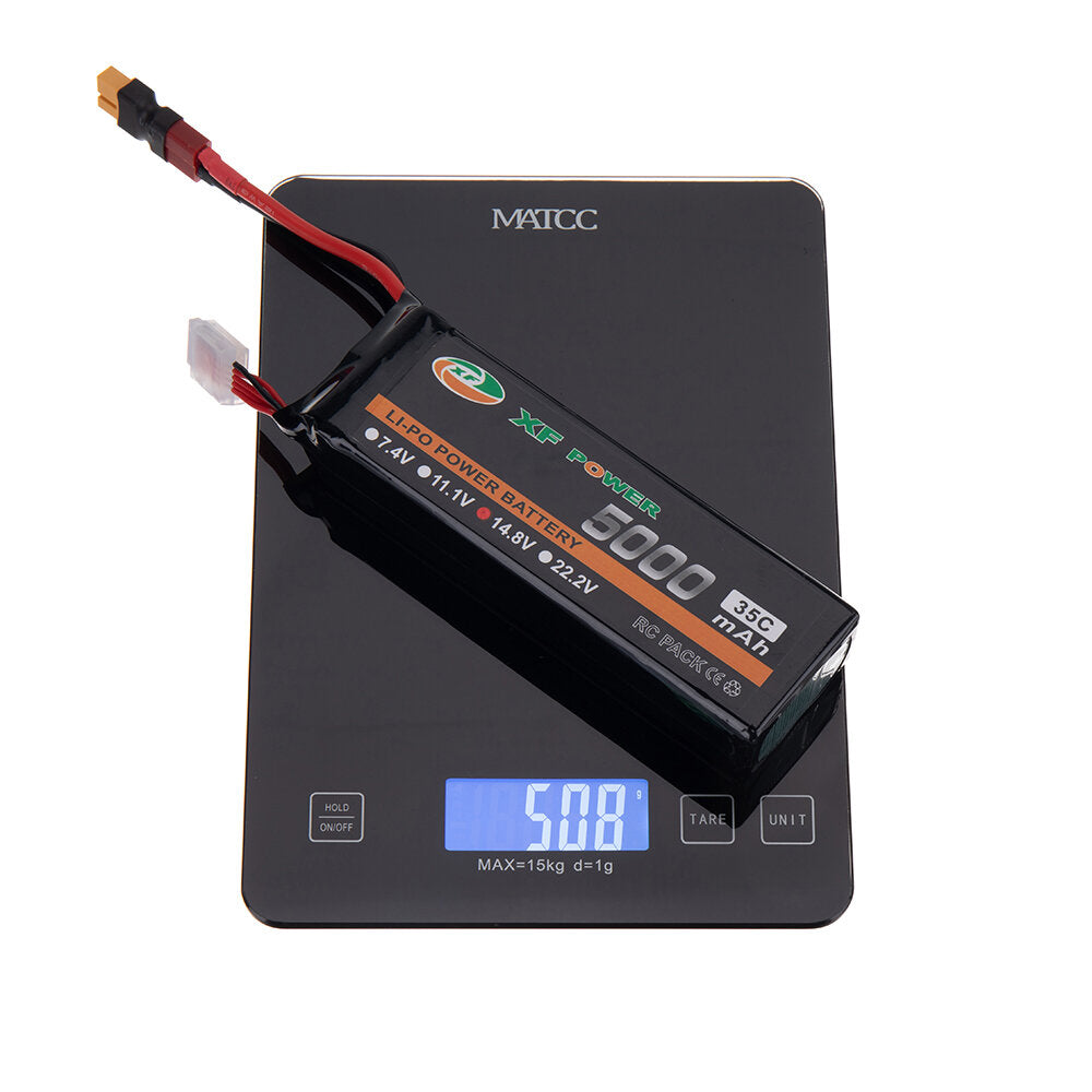 xf power 14.8v 5000mah 35c 4s lipo batterij t deans plug met xt60 adapter plug voor rc drone