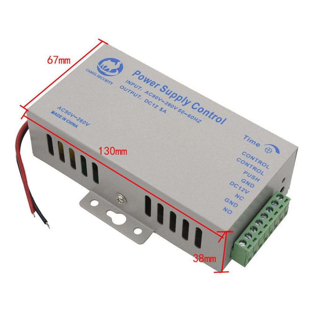 ac 110-220v ingang dc 12v 5a uitgang toegangscontrole voeding voor deur rfid vingerafdruk toegangscontrole machine apparaat