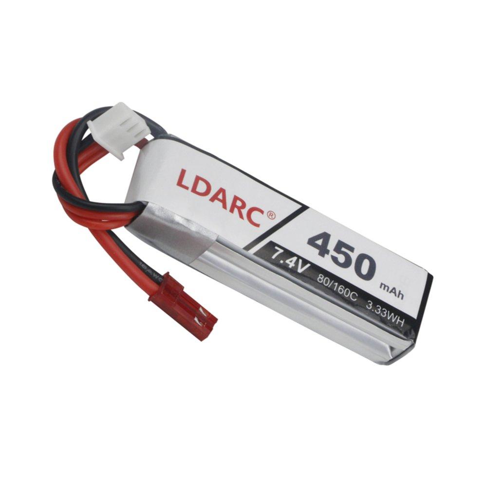 kingkong / ldarc 2s 7.4v 450mah 80 / 160c lipo batterij reserveonderdeel voor tiny wing 450x 431 mm fpv rc vliegtuig