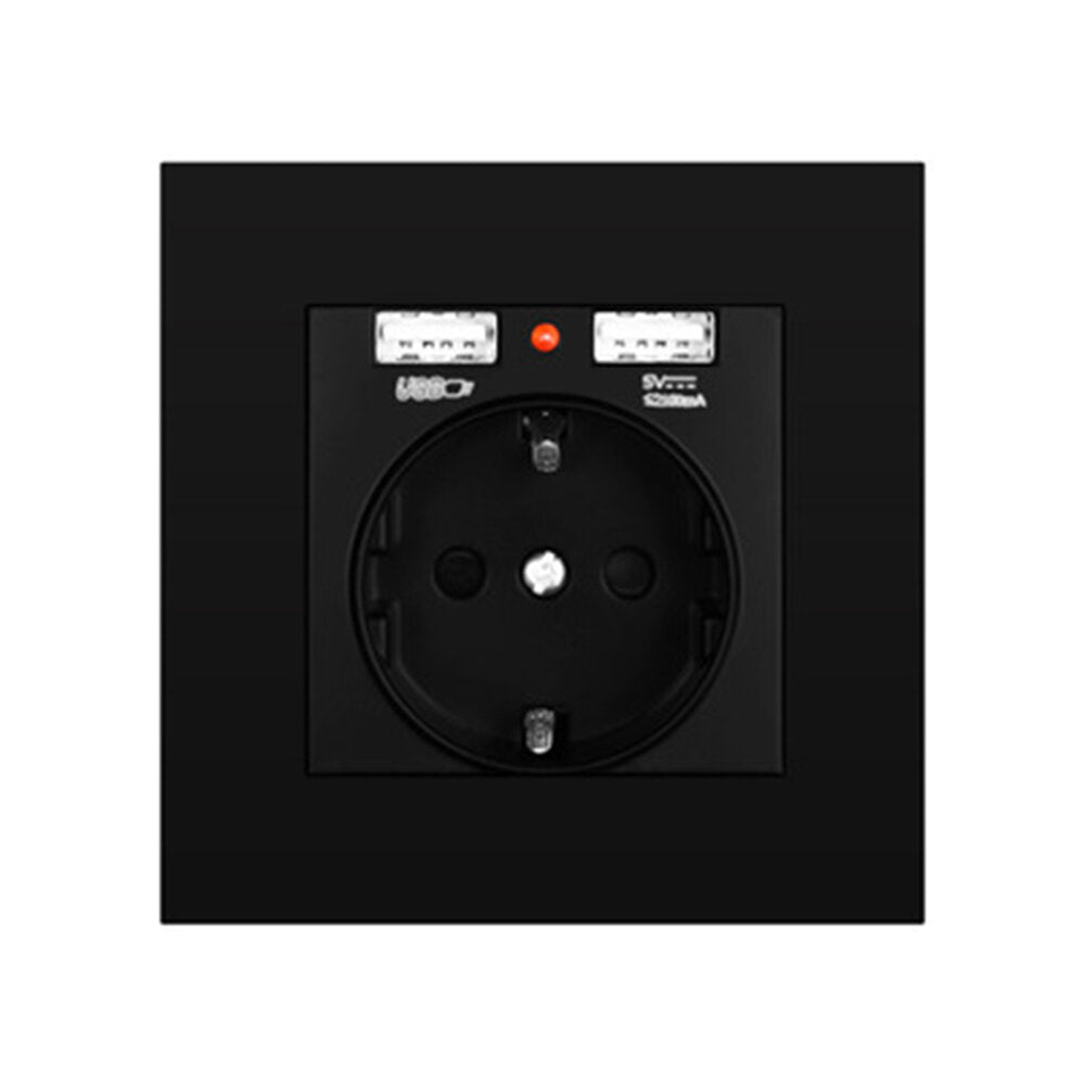 16a 250v usb-stopcontact stopcontact eu-standaard met 2 usb-poorten power panel smart led aan uit stopcontact