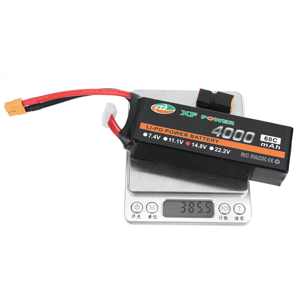 xf power 14.8v 4000mah 60c 4s lipo batterij xt60 plug met t deans plug voor rc drone