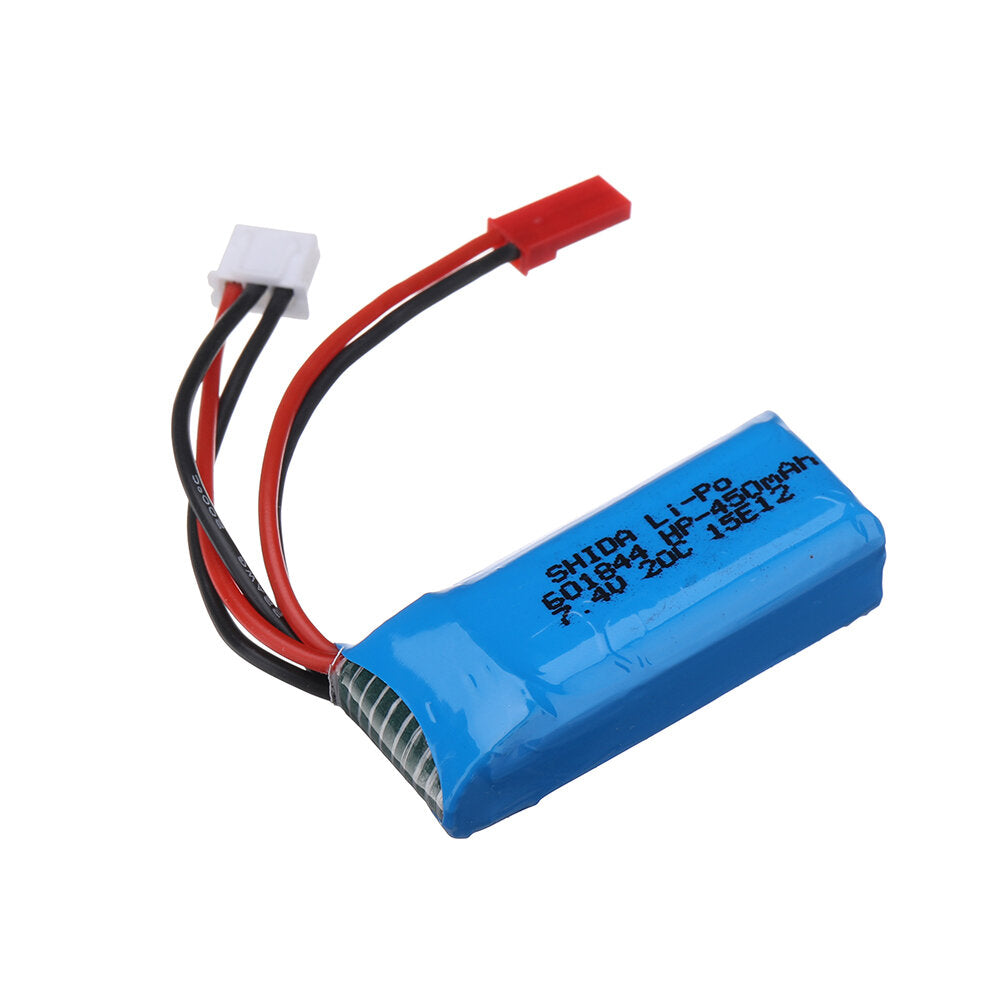 7.4v 450mah 20c 2s lipo-batterij jst-stekker voor k989 k969 k979 1/28 rc auto