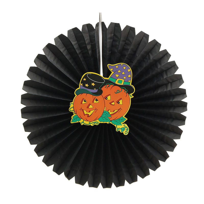 halloween paper fan wall hangende decoratie party home decor gifts ghost pumpkin