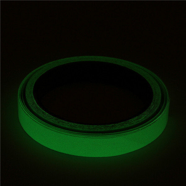 15 mm × 5 m pet-lichtgevende waarschuwingstape pvc-acryl opslaglichttape