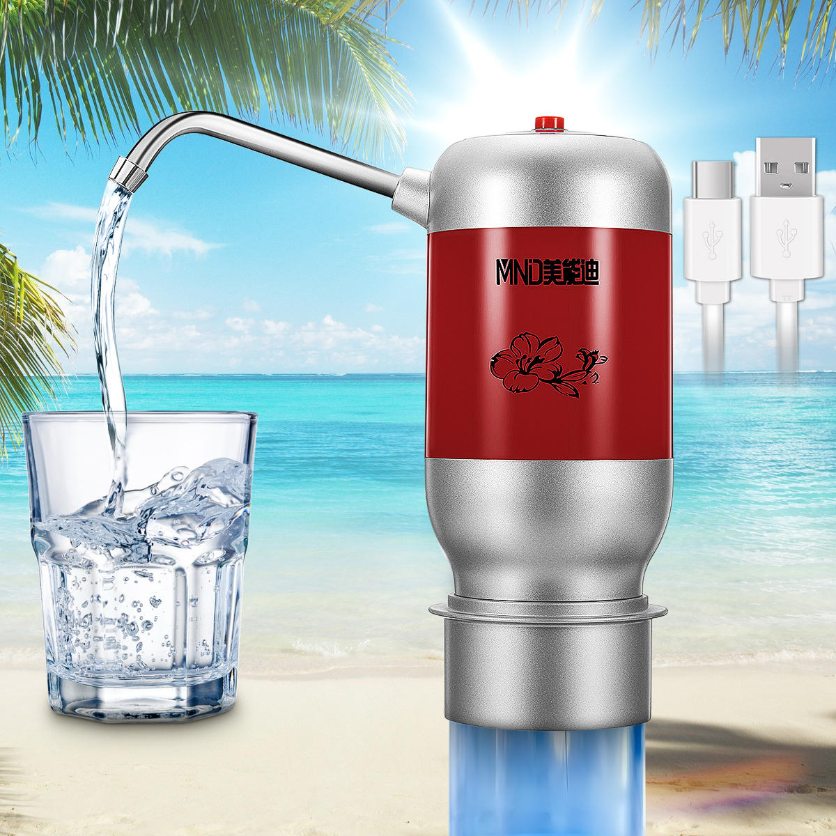 elektrische automatische waterpompdispenser gallonfles drinken met usb-kabel draagbare schakelaar