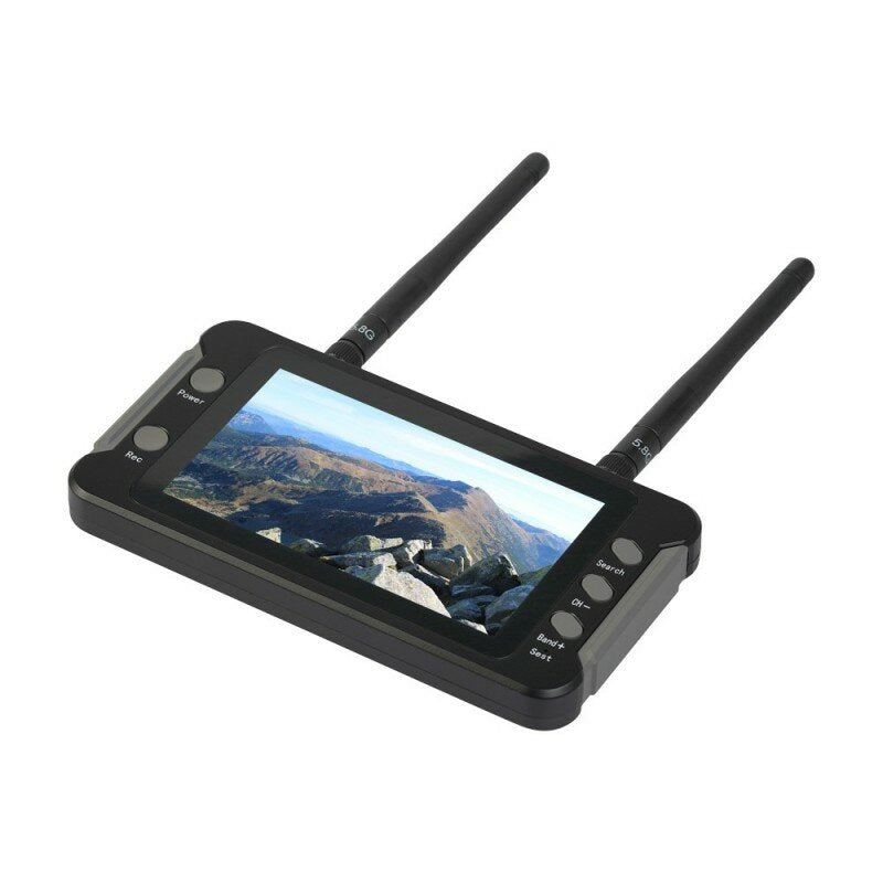 foxeer 4.3 inch 800x480 fpv monitor 5.8g 40ch ingebouwde dvr ontvanger batterij voor rc drone