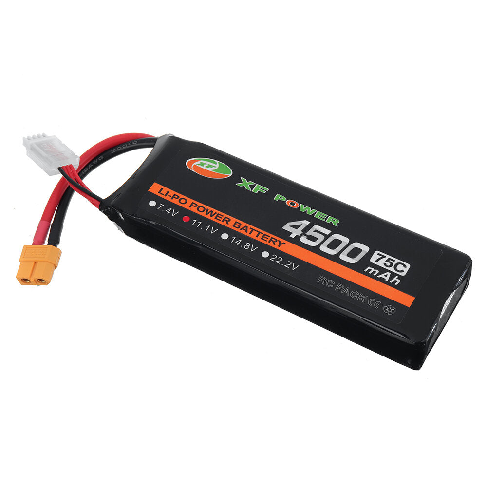 xf power 11.1v 4500mah 75c 3s lipo-batterij xt60-stekker voor rc-auto