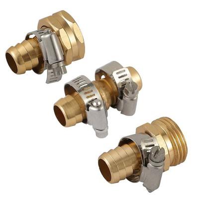 3/4 man vrouwelijke connector set tuinslang reparatie mender kit slangconnectoren waterslangbuisfittingen koperen gewricht