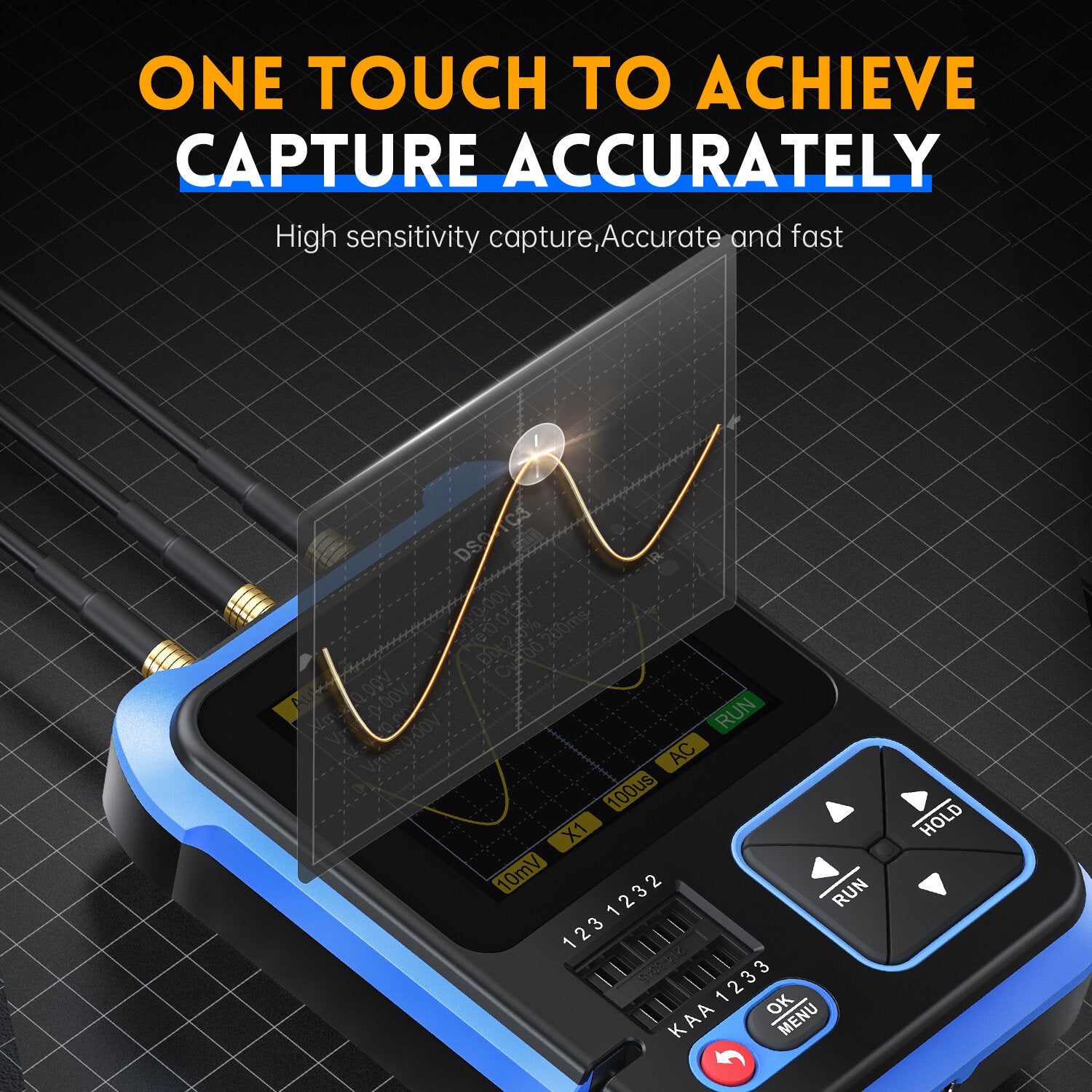 fnirsi dso-tc3 digitale oscilloscoop transistor tester functie signaal generator 3 in 1 multifunctionele elektronische component tester