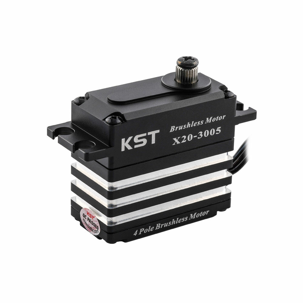 kst x20-3005 32kg 0.047sec hoogspanning digitale metal gear 4 pole ip65 spatwaterdichte borstelloze servo voor rc auto