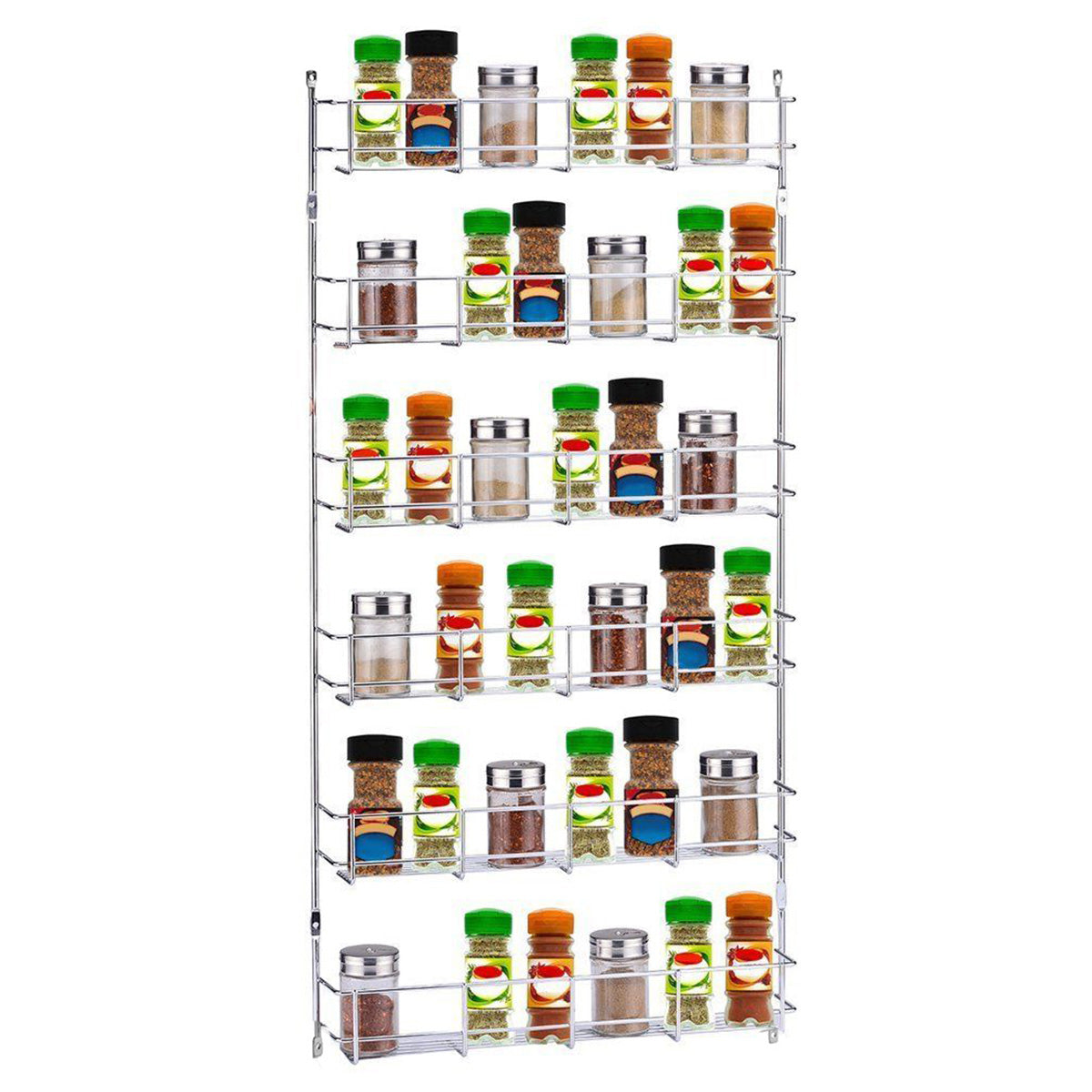 6 lagen keuken kruiden opberg rek organizer plank pantry wandmontage hangende houder