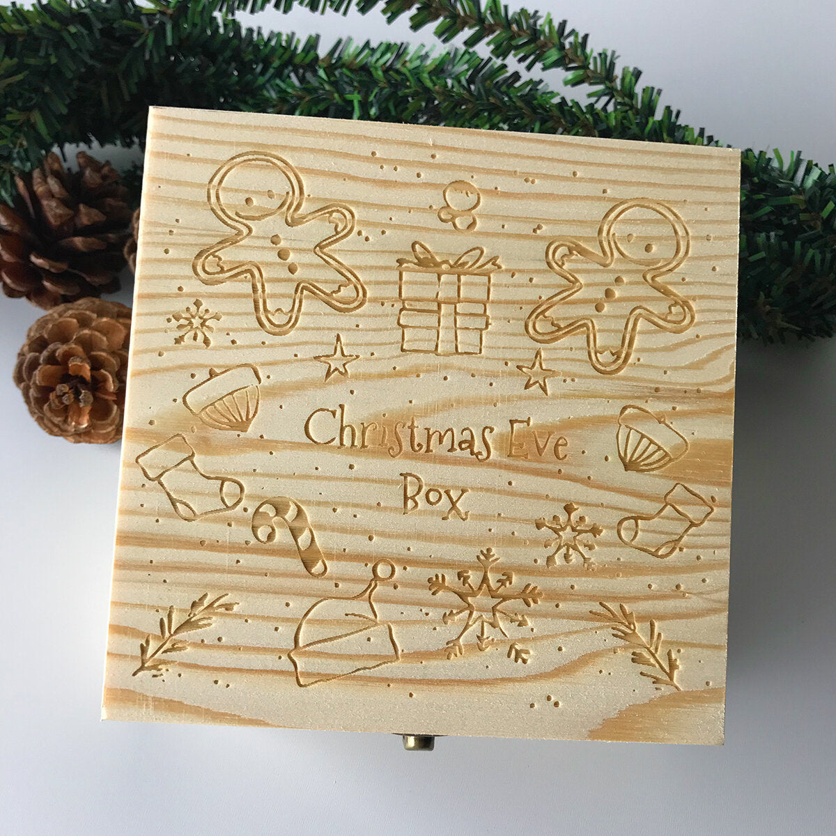 kerstmis ornament wooden gift box toys