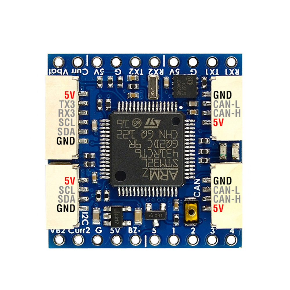 matek ap_periph kan node l431 26x26mm voor ardupilot gnss kompas barometer luchtsnelheidssensor gpio