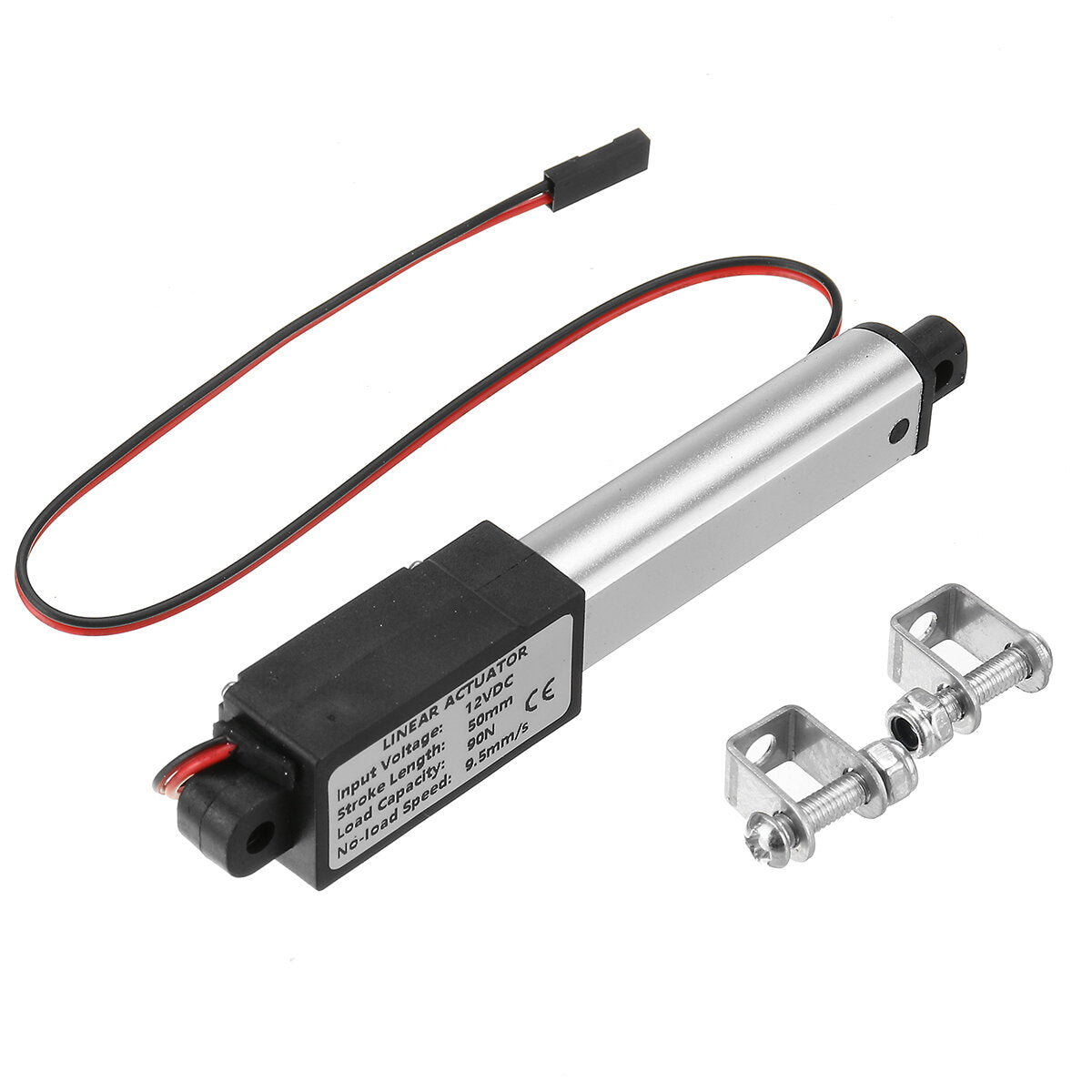 9.5-15-30 mm/s dc 12 v 50mm slag mini elektrische lineaire actuator motor aluminium lineaire actuatoren lineaire motor telescopische staaf lifter