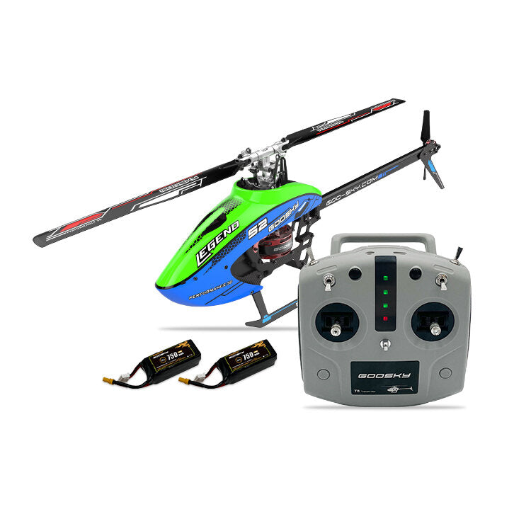 goosky s2 6ch 3d aerobatic dual brushless direct drive motor rc helicopter rtf met gts flight control system