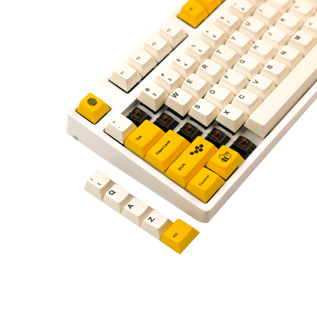 128 toetsen bee pbt keycap set cherry profile sublimation custom keycaps voor mechanische toetsenborden