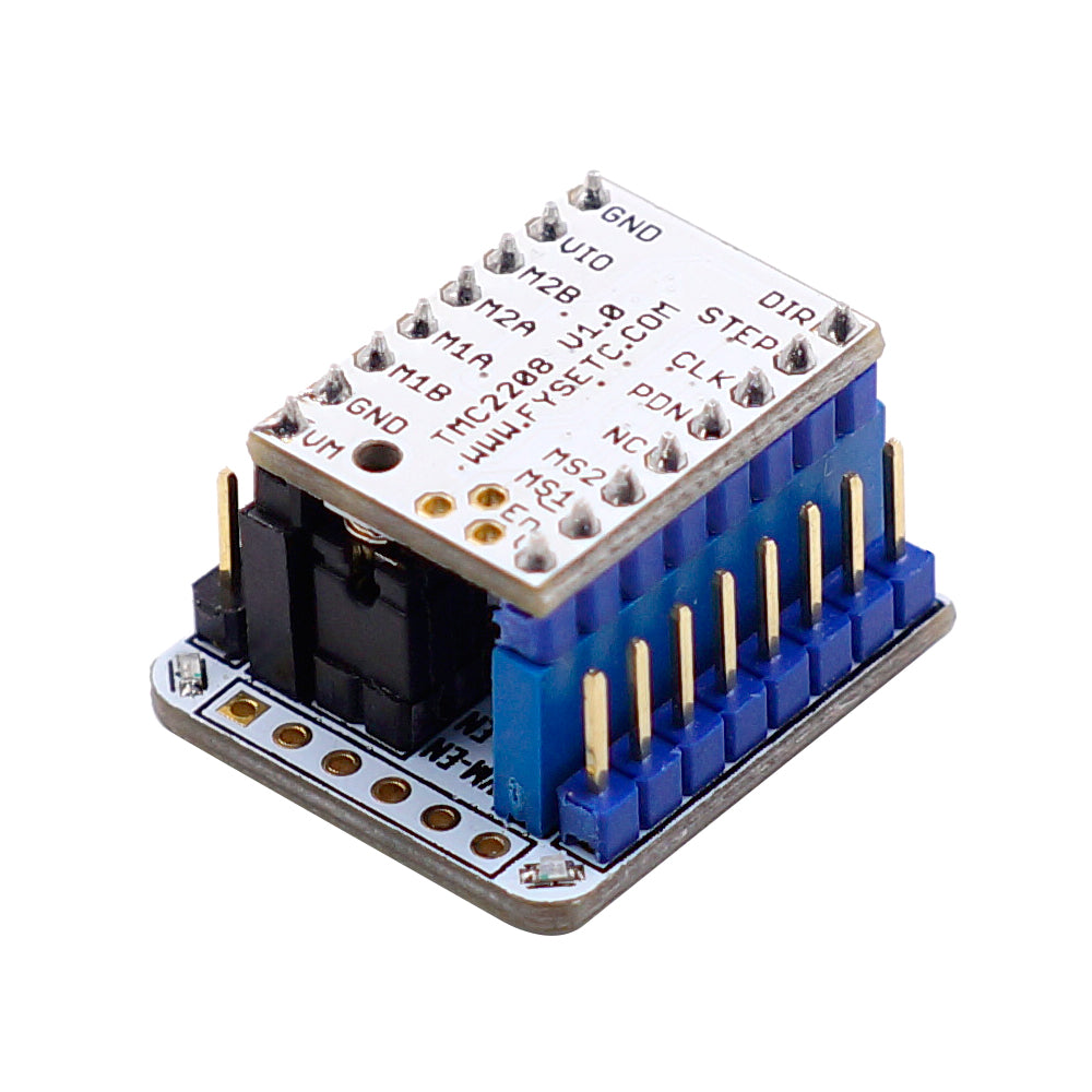 tmc2208 v1.0 stepper stappen motor driver tester module met stapelbare headers test of flash parameter