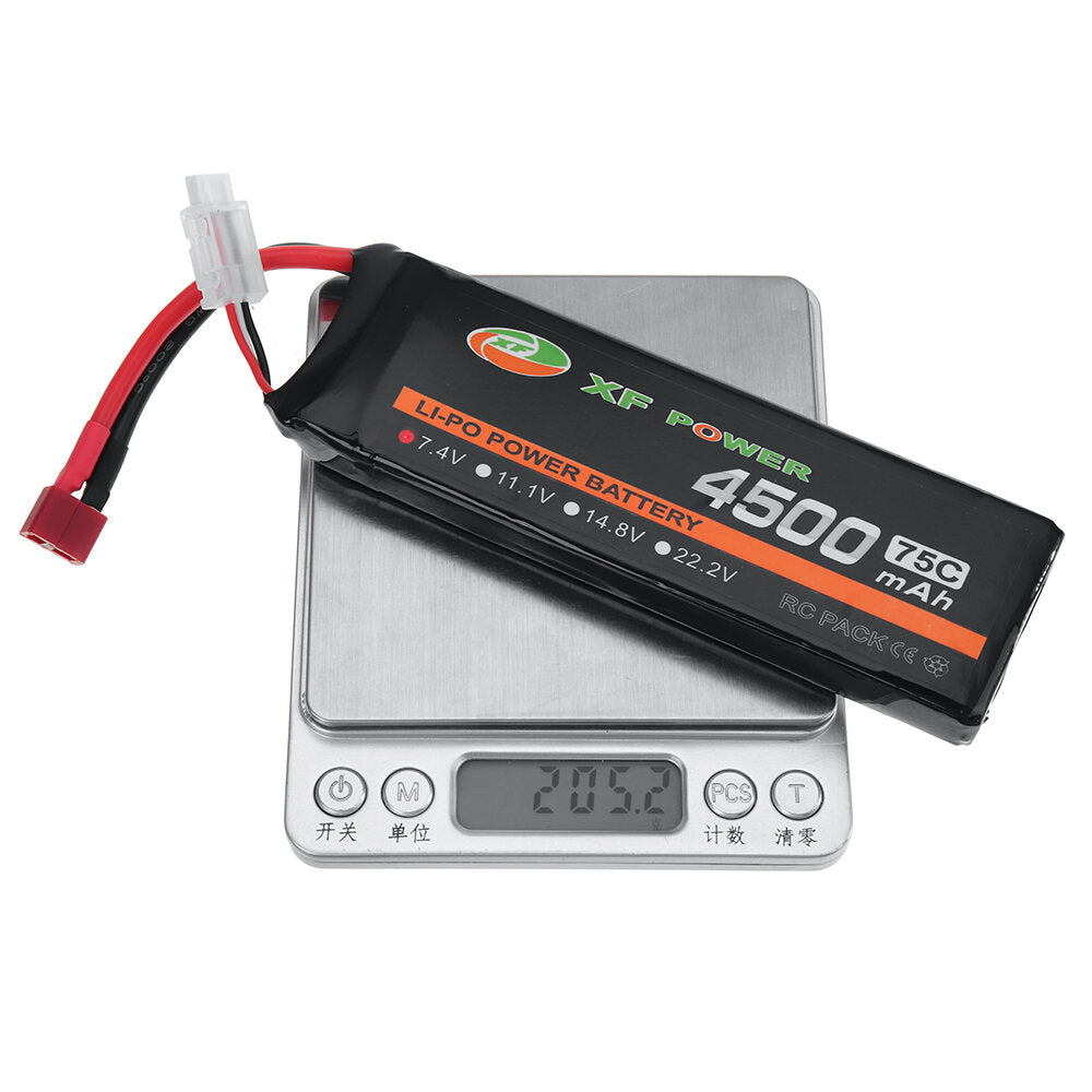 xf power 7.4v 4500mah 75c 2s lipo-batterij t deans-stekker voor rc-auto