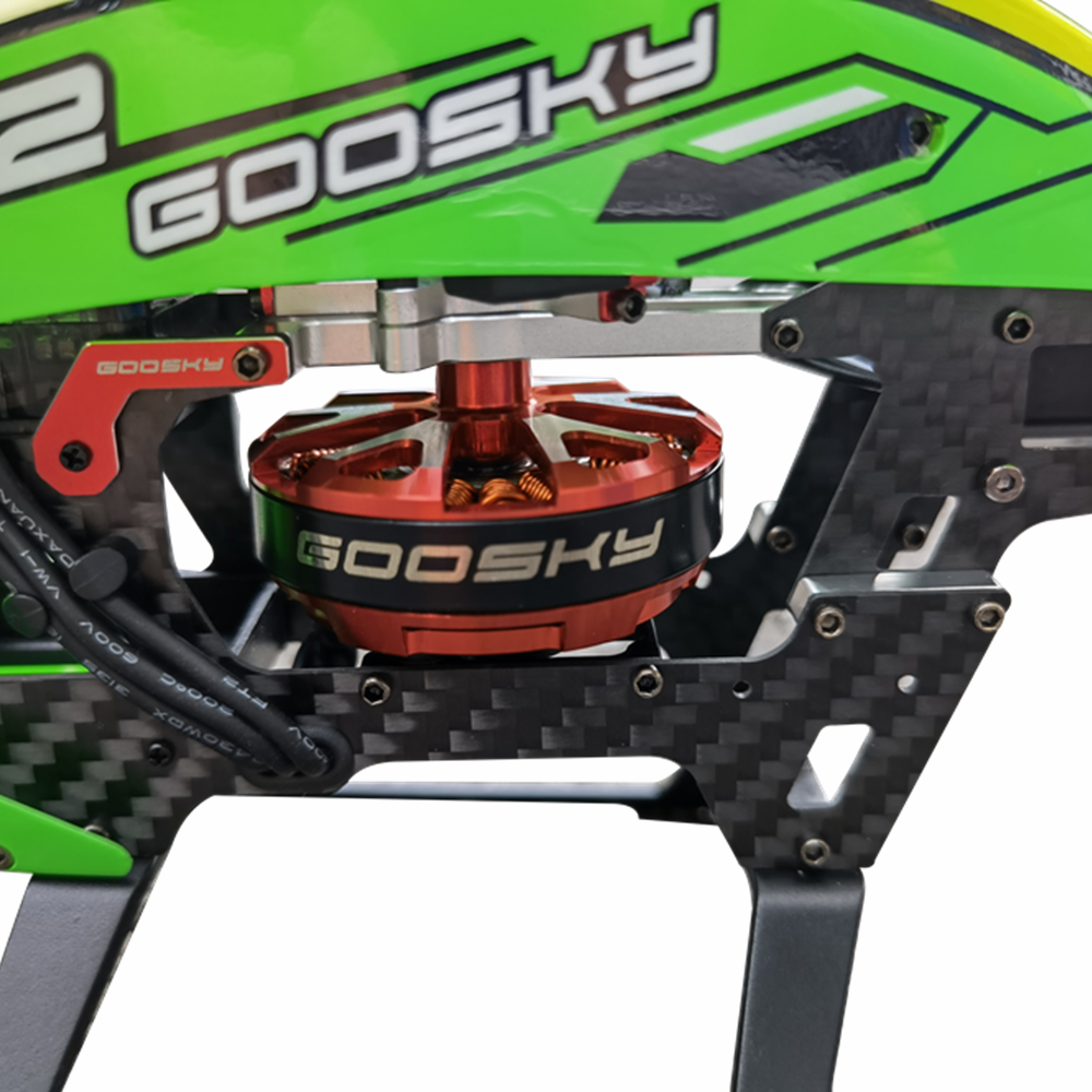 goosky s2 6ch 3d aerobatic dual brushless direct drive motor rc helicopter rtf met gts flight control system