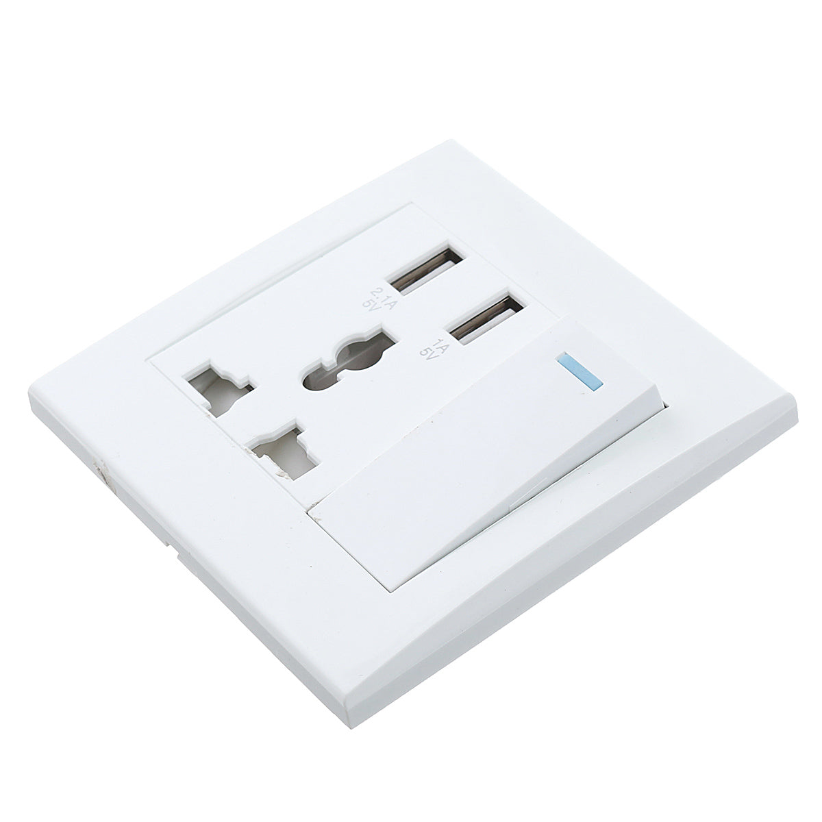 10a dubbele usb-stekker stopcontact muur ac dc lader schakelaar stopcontact adapterpoort