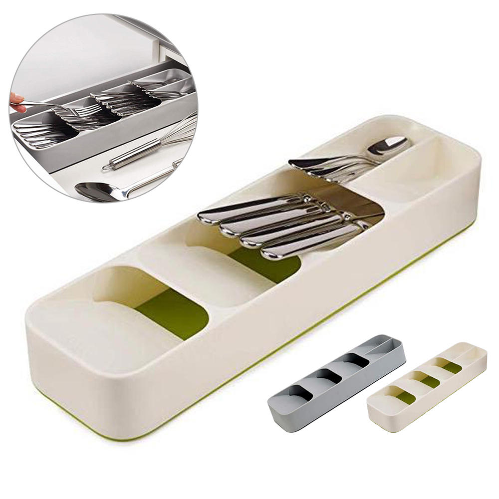 desktop organiser lade keuken lade organiser lade scheiding afwerking opbergdoos voor lepel vork bestek zilverwerk