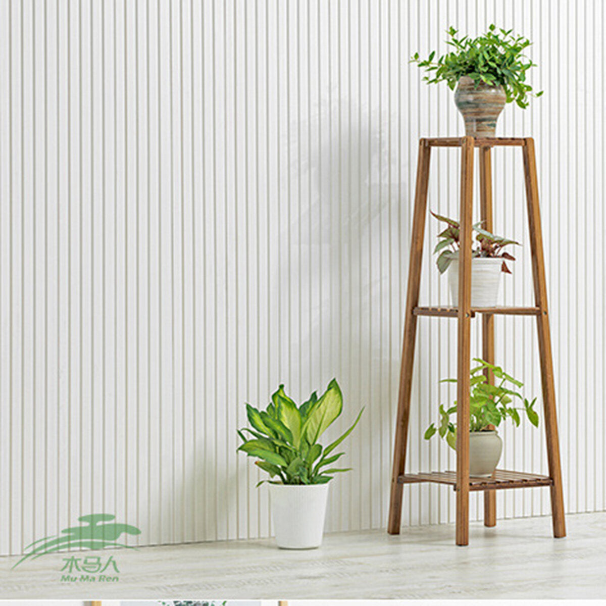 2/3/4 tiers ladder plant stand bloempot houten opbergrek plank houder home office garden decor