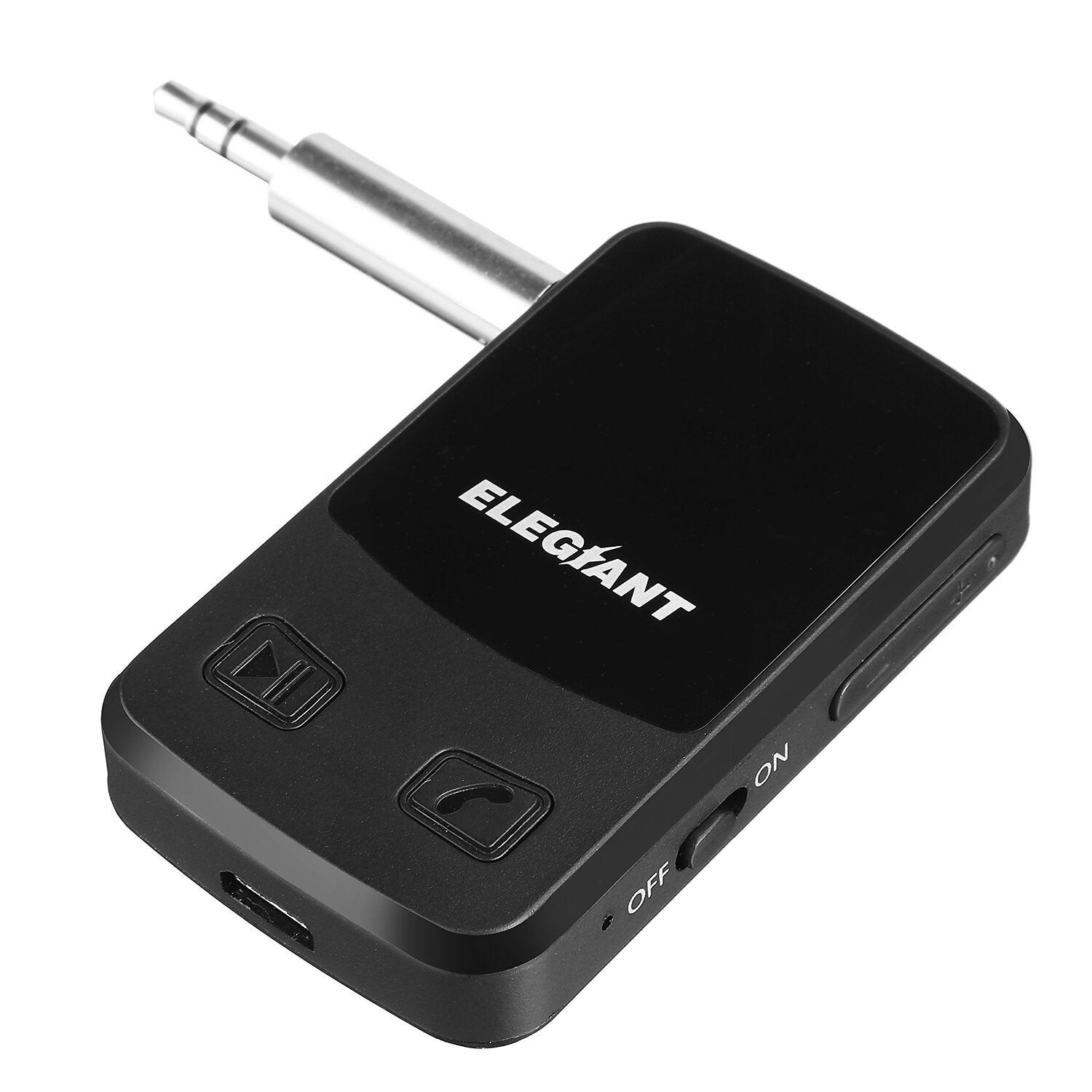 elegiant bluetooth-ontvanger aux oled-display bluetooth 5.0-adapter audio draadloze draagbare ontvanger