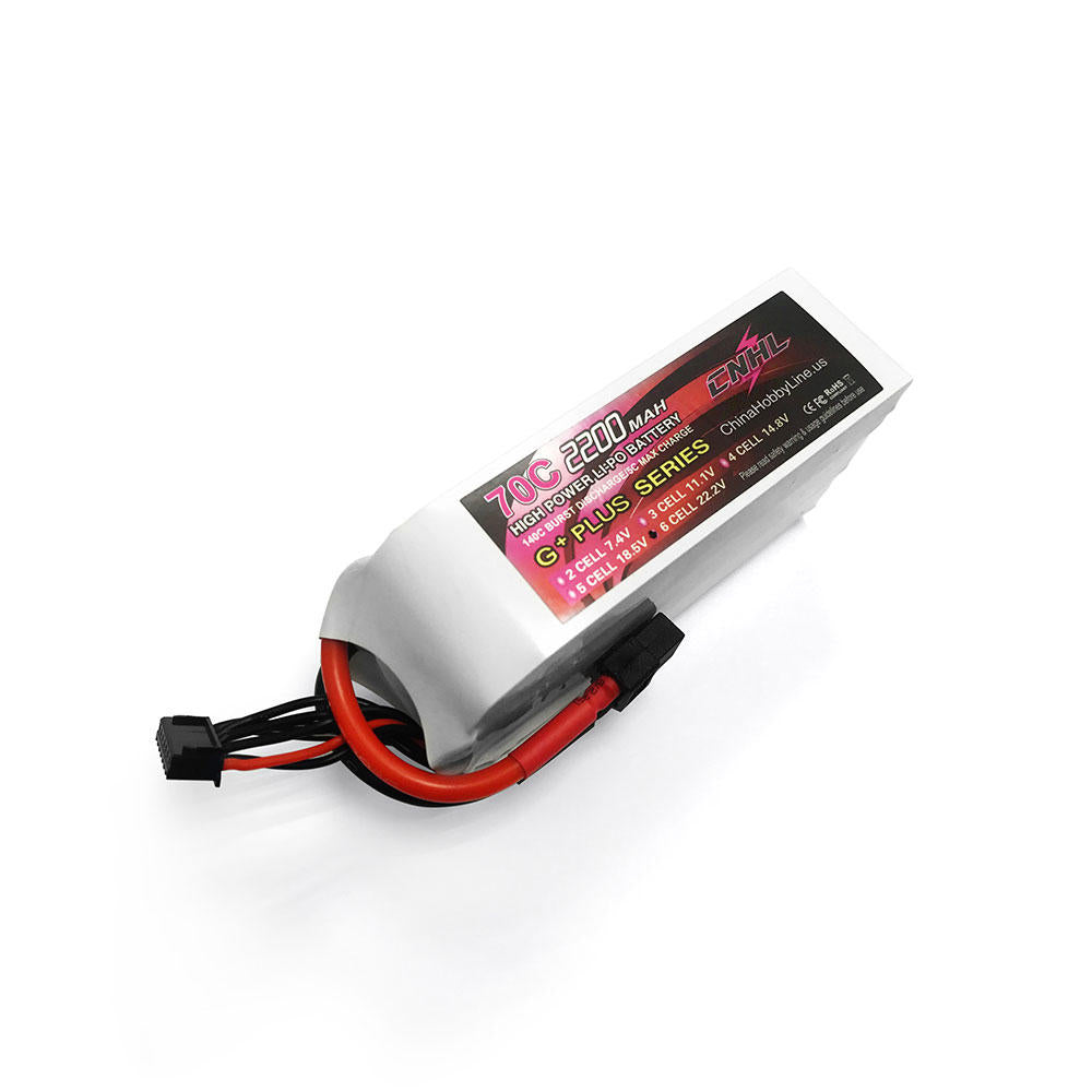 cnhl g + plus 2200 mah 22.2 v 6 s 70c lipo batterij xt60 plug voor rc drone fpv racing