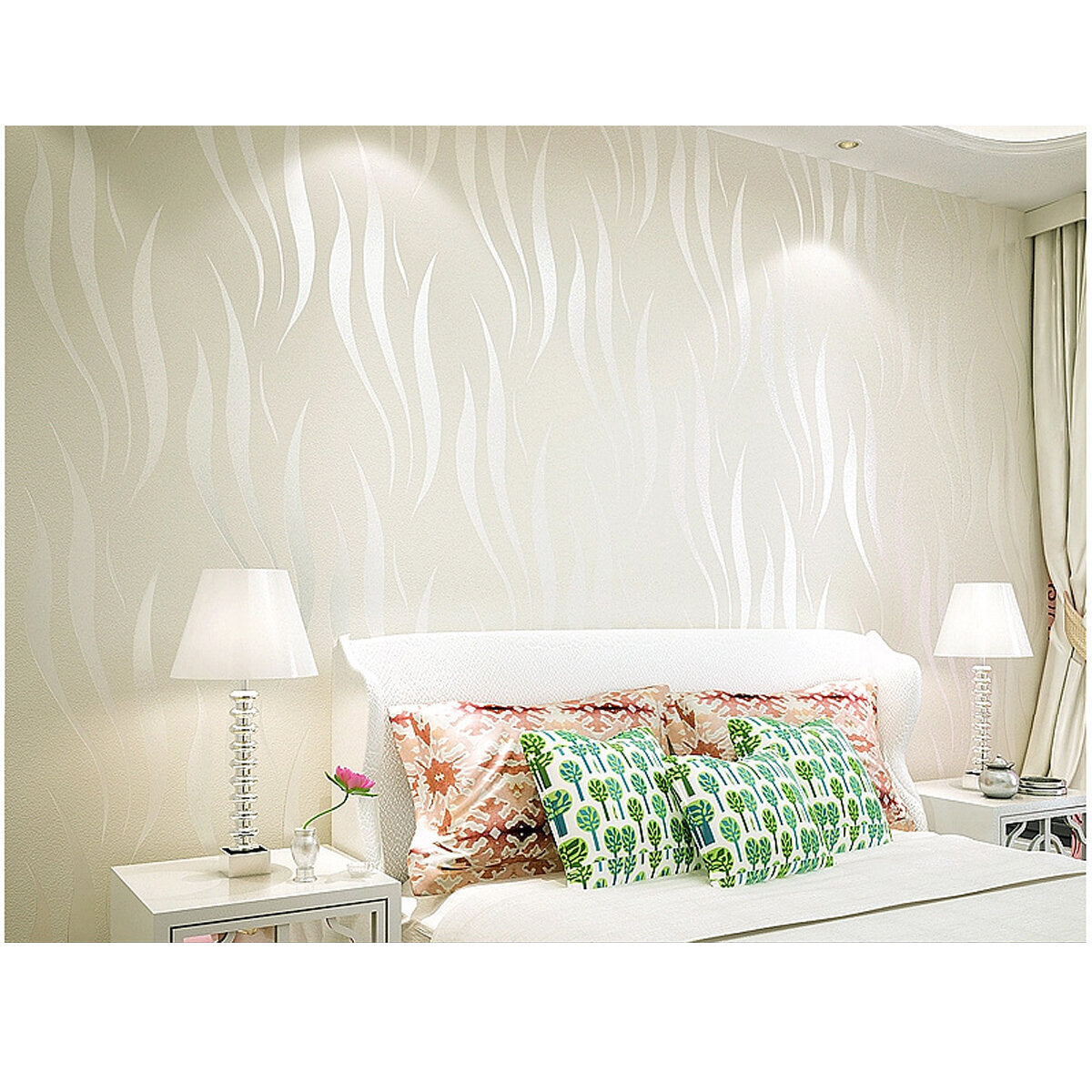 vliesbehang roll 3d wave achtergrond sticker woonkamer slaapkamer decoratie