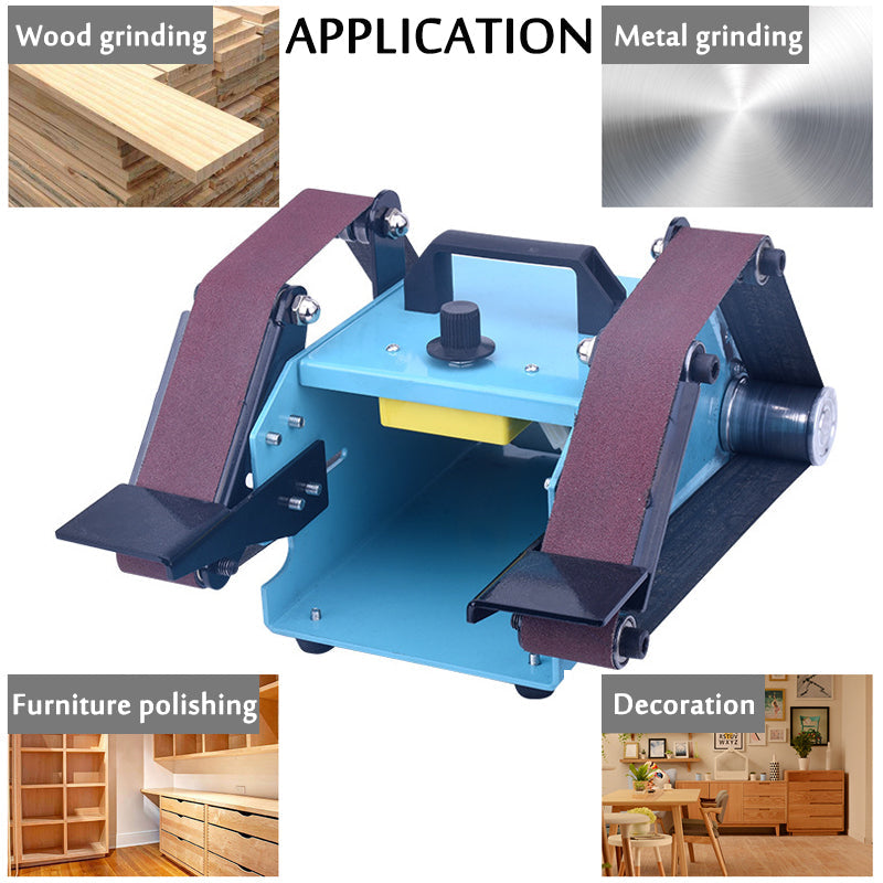 950w 220v dubbele as bandschuurmachine multifunctionele bank elektrische polijstmachine