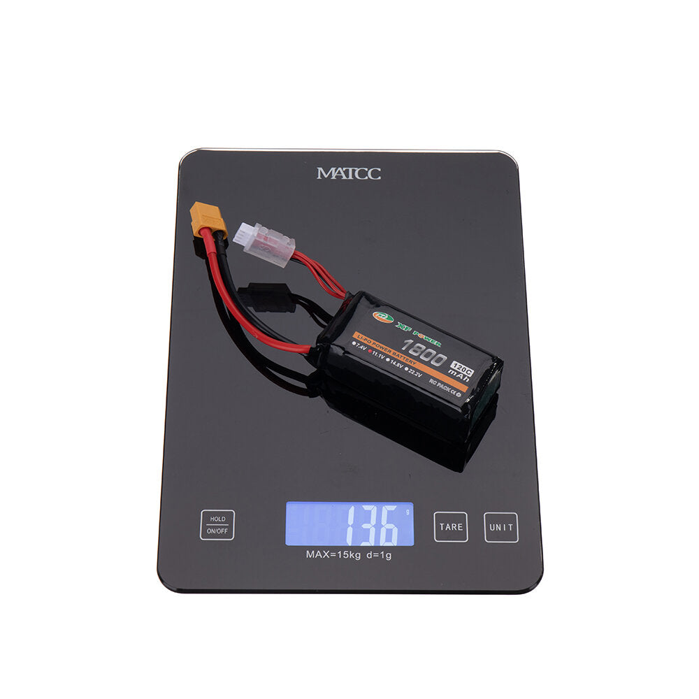 xf power 11.1v 1800mah 120c 3s lipo-batterij xt60-stekker voor rc drone