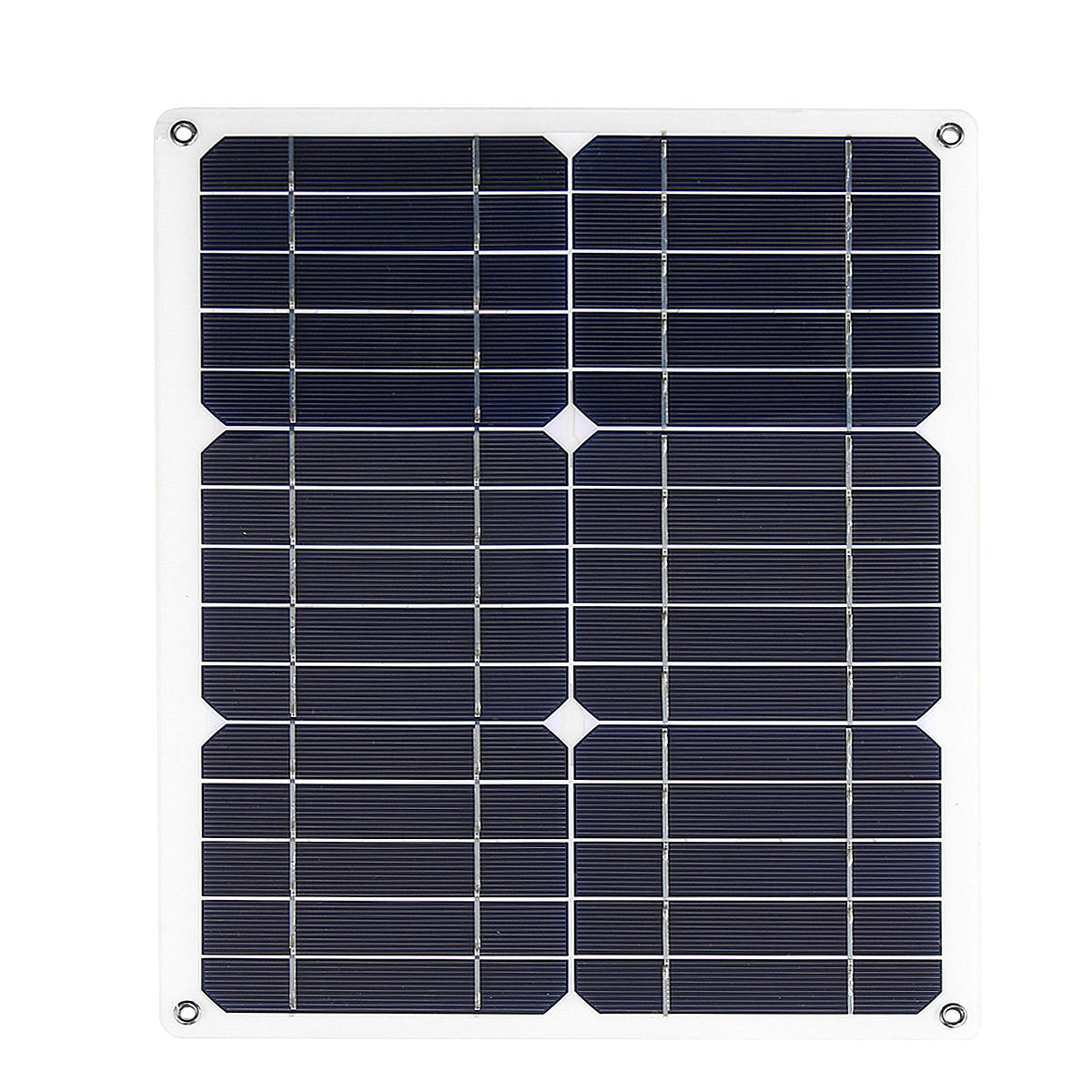 30w 20v monokristallijn dubbel usb-poort zonnepaneel power pack met 10-in-1 oplaadkabels