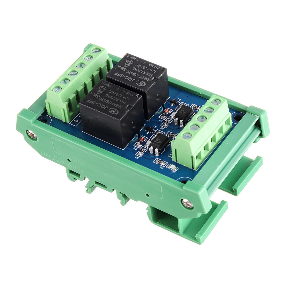 2ch kanaal optocoupler isolatie relaismodule 5v/12 v / 24 v scm plc signaalversterker board