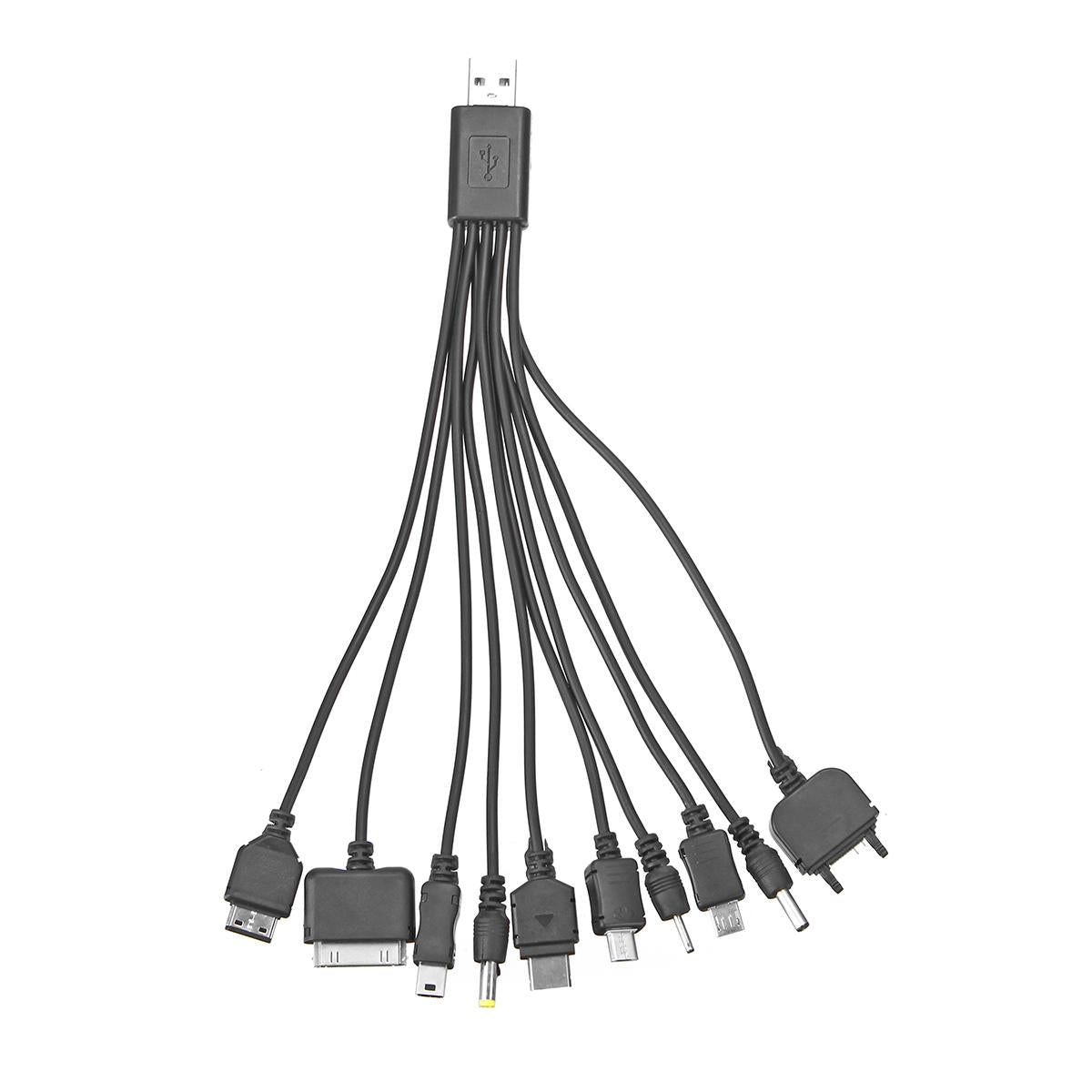 30w 20v monokristallijn dubbel usb-poort zonnepaneel power pack met 10-in-1 oplaadkabels