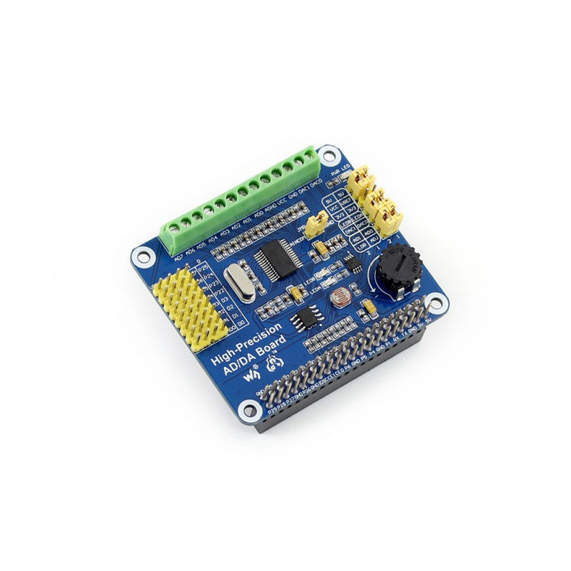 zeer nauwkeurige ads1256 dac8552 ad/da board voor raspberry pi