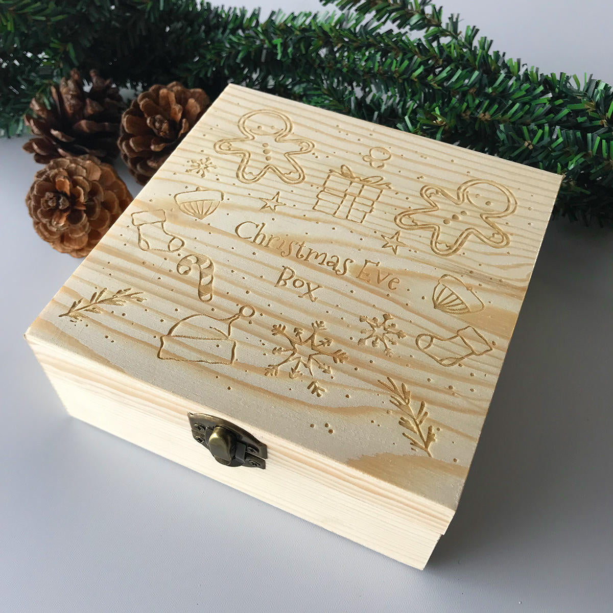 kerstmis ornament wooden gift box toys