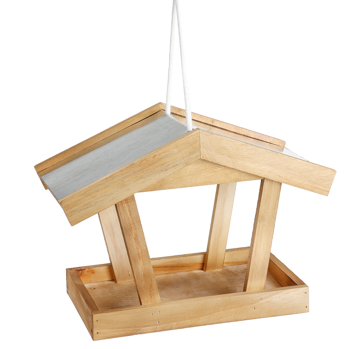 groot hangend vogelhuisje houten inheemse vogelvoeder kid's present feeder