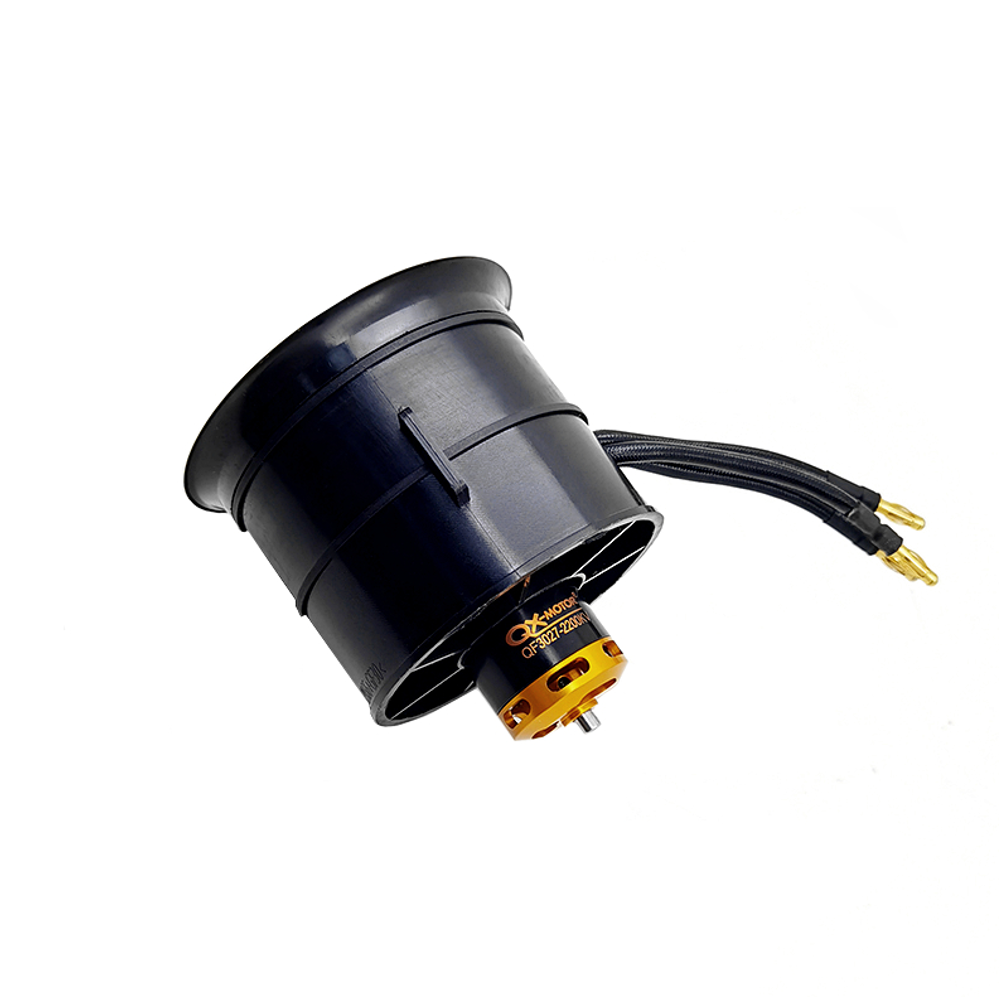 qx-motor 70 mm 12-blads edf-eenheid met qf3027 2200kv cw ccw borstelloze motor voor rc-vliegtuigjet