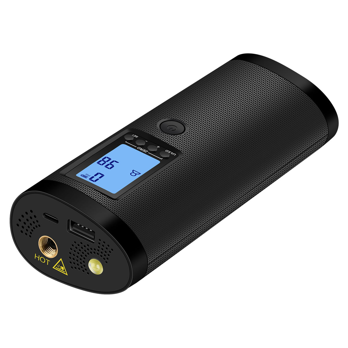 enusic upgrade 3 in 1 draadloze 120 psi draagbare luchtpomp 20l/min draadloze bandencompressor intelligente digitale led-bandenpomp power bank handheld 2000mah