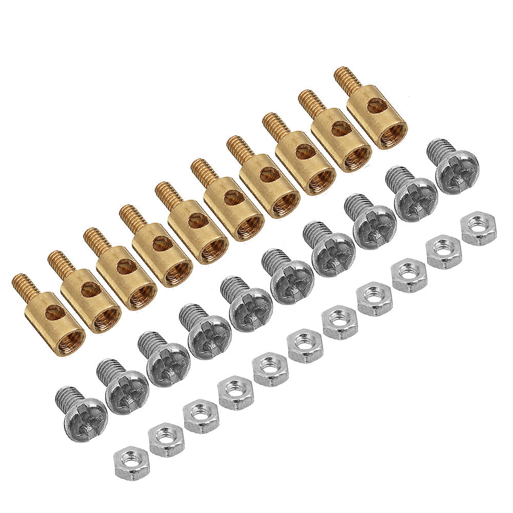 50 stuks 2.1mm verstelbare pushrod connectors linkage stoppers voor rc vliegtuig